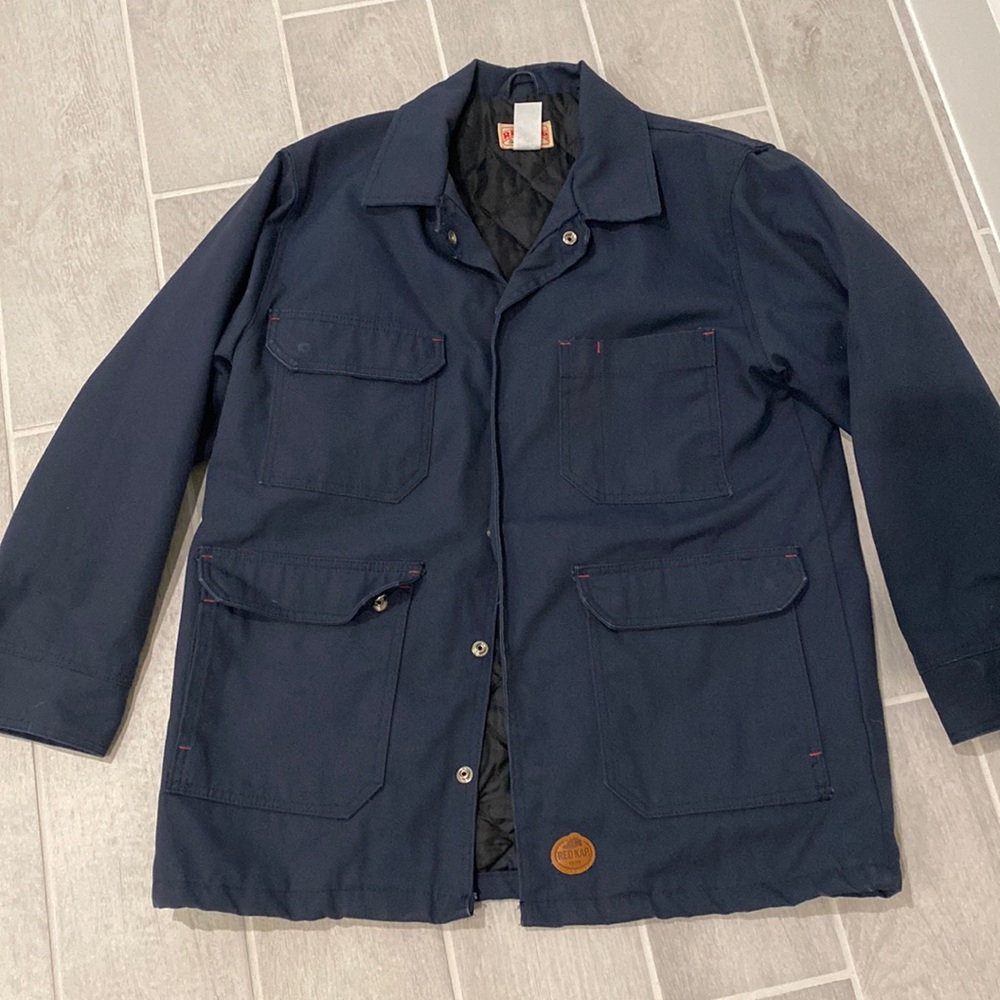 Mens Red Kap Chore Coat/Jacket in navy